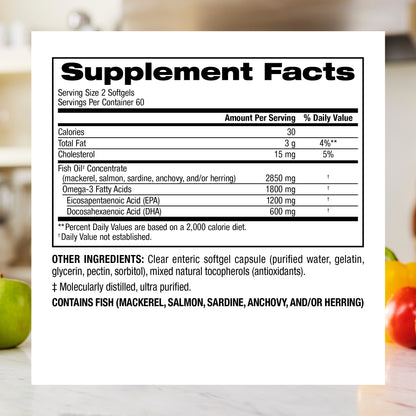 High Potency Fish Oil Softgels