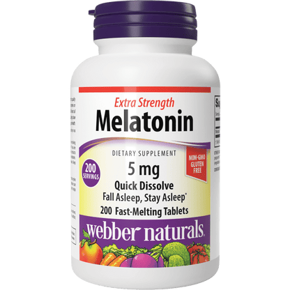 Extra Strength Melatonin  5 mg  200 Fast-melting Tablets, image-hi-res