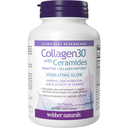 Collagen30® with Ceramides  Bioactive Collagen Peptides    120 Tablets, image-hi-res
