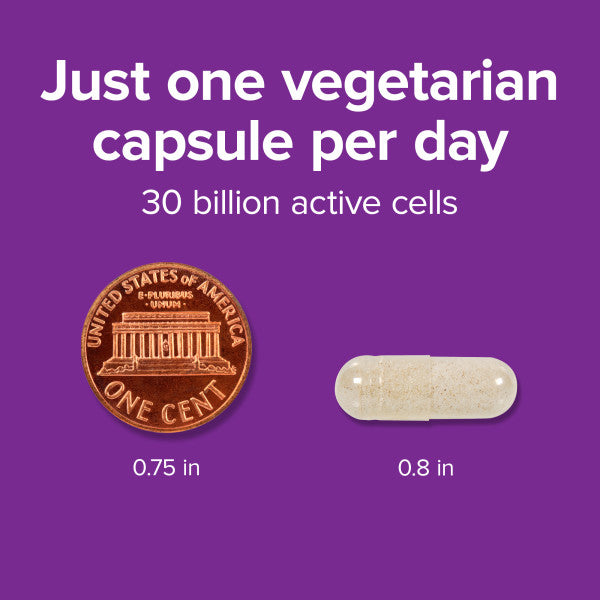 Probiotic 30 Billion 8 Probiotic Strains Vegetarian Capsules, image-enhanced-pill