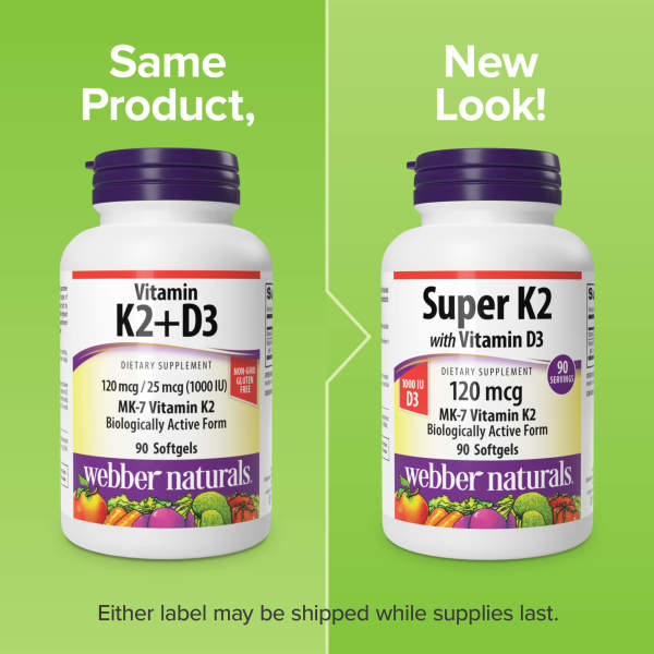 Super K2 with Vitamin D3 Softgels
