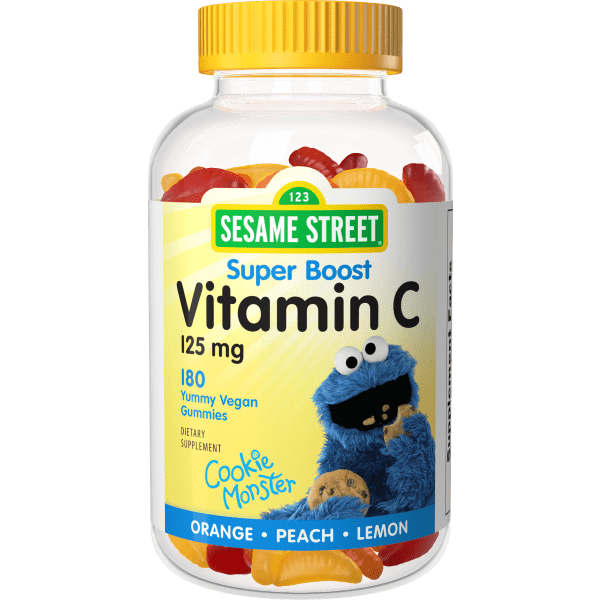 Vitamin C  125 mg  180 Vegetarian Gummies Orange • Peach • Lemon, image-hi-res