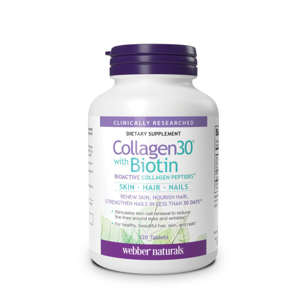 Collagen30® with Biotin BIOACTIVE COLLAGEN PEPTIDES®   120 Tablets, image-hi-res