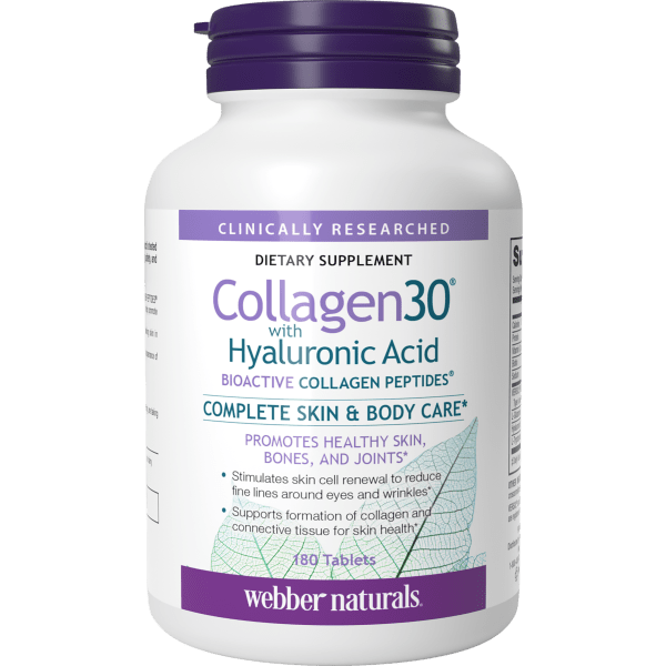 Collagen30® with Hyaluronic Acid BIOACTIVE COLLAGEN PEPTIDES®   180 Tablets, image-hi-res