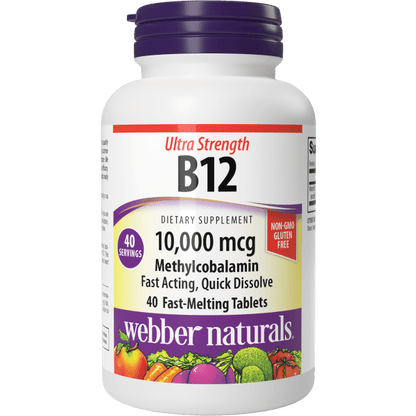 Ultra Strength B12 Methylcobalamin Webber Naturals USA Ultra Strength B12 Methylcobalamin Webber Naturals USA