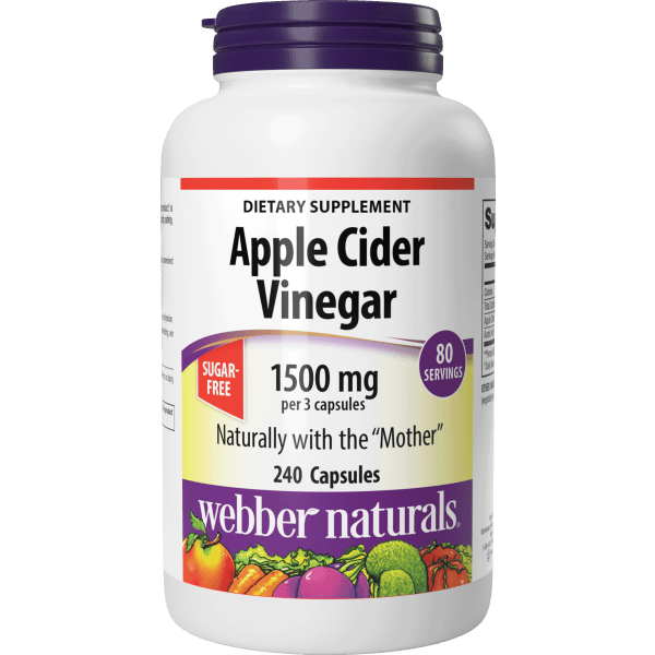 Apple Cider Vinegar  1500 mg  240 Capsules, image-hi-res