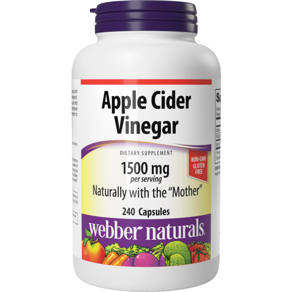 Apple Cider Vinegar  1500 mg  240 Capsules, image-hi-res