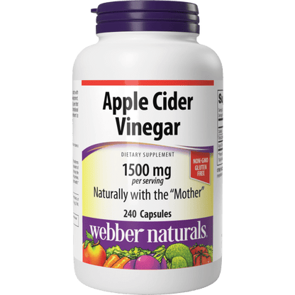 Apple Cider Vinegar  1500 mg  240 Capsules, image-hi-res
